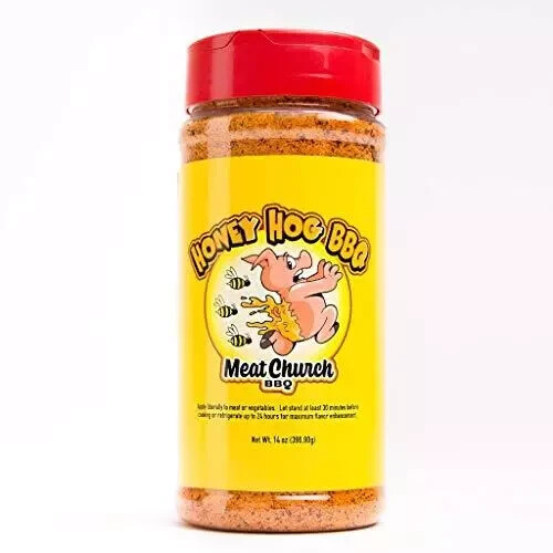 Meat Church Honey Hog BBQ Rub and Seasoning 14oz for Meat and Vegetables