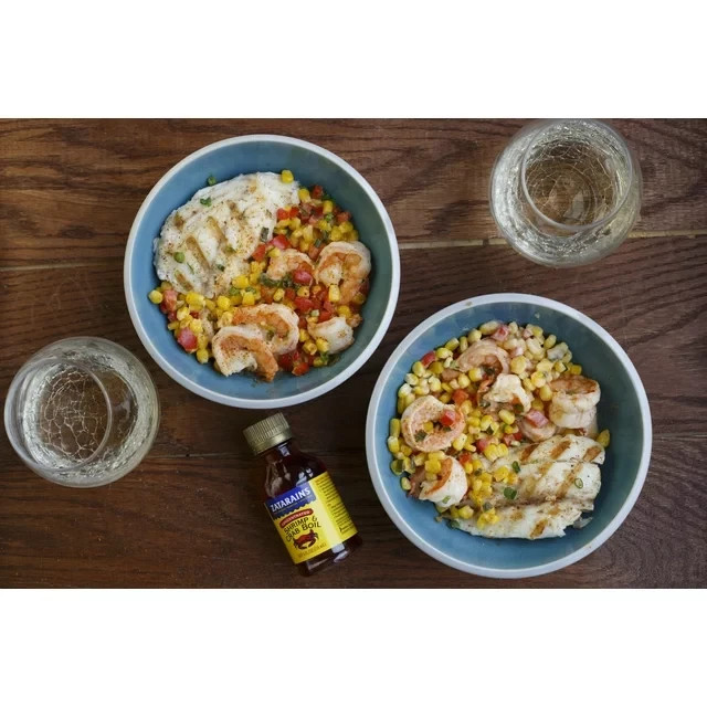 Zatarain’s Liquid Shrimp and Crab Boil (4 Pack) 4 oz Bottles Seafood Seasoning