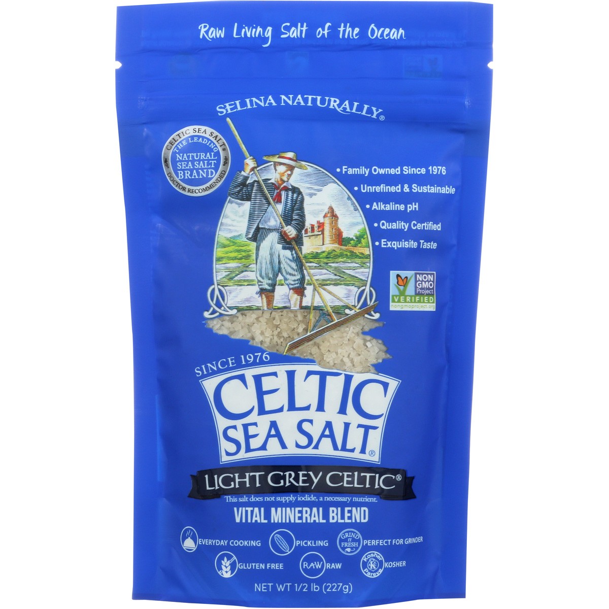 Celtic Sea Salt Vital Mineral Blend 1 2 Lb 227 G Resealable Bag 5 6 Pack