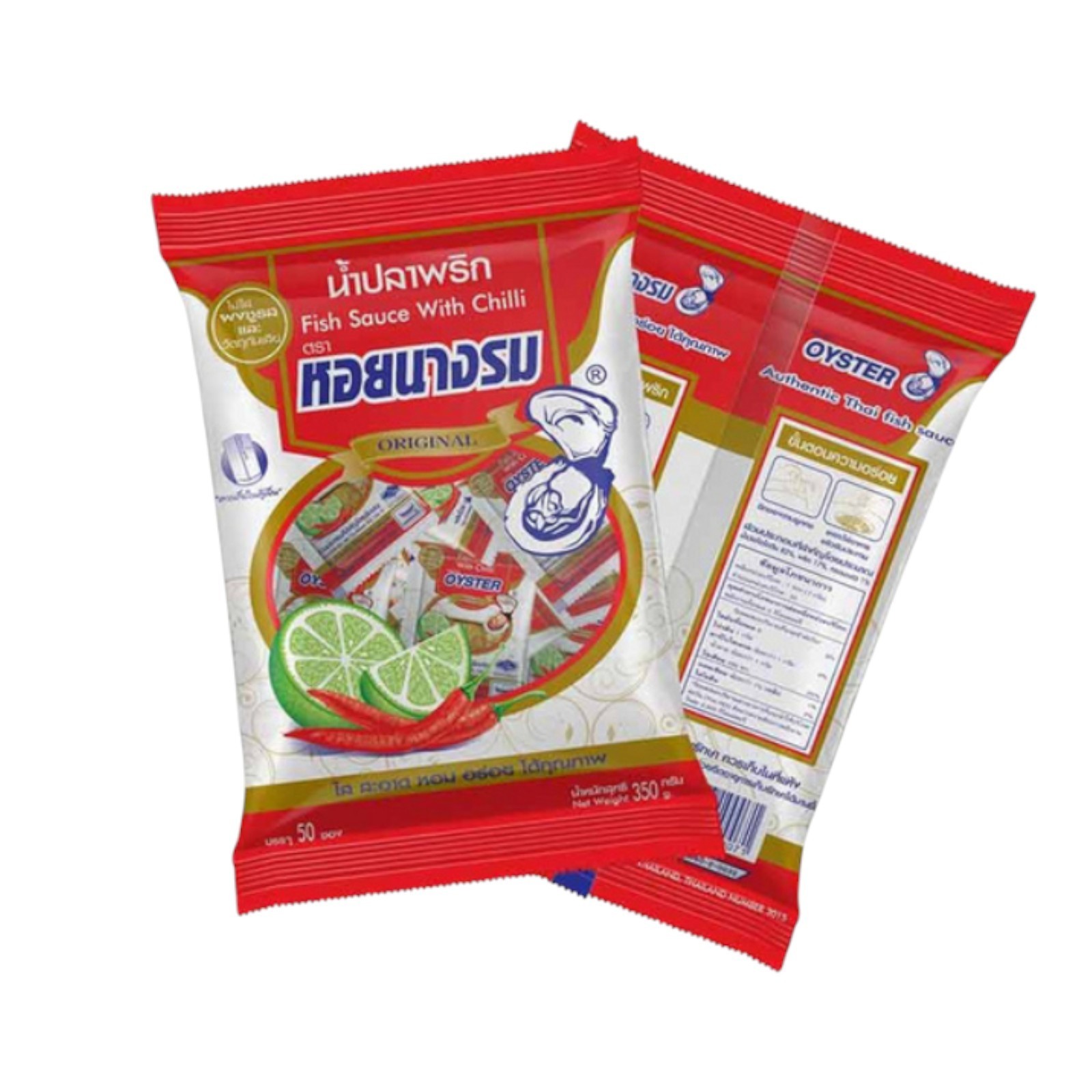Fish Sauce Mixed Chili Seasoning Salty Spicy Thai Food Original 50 Sachet /Pack