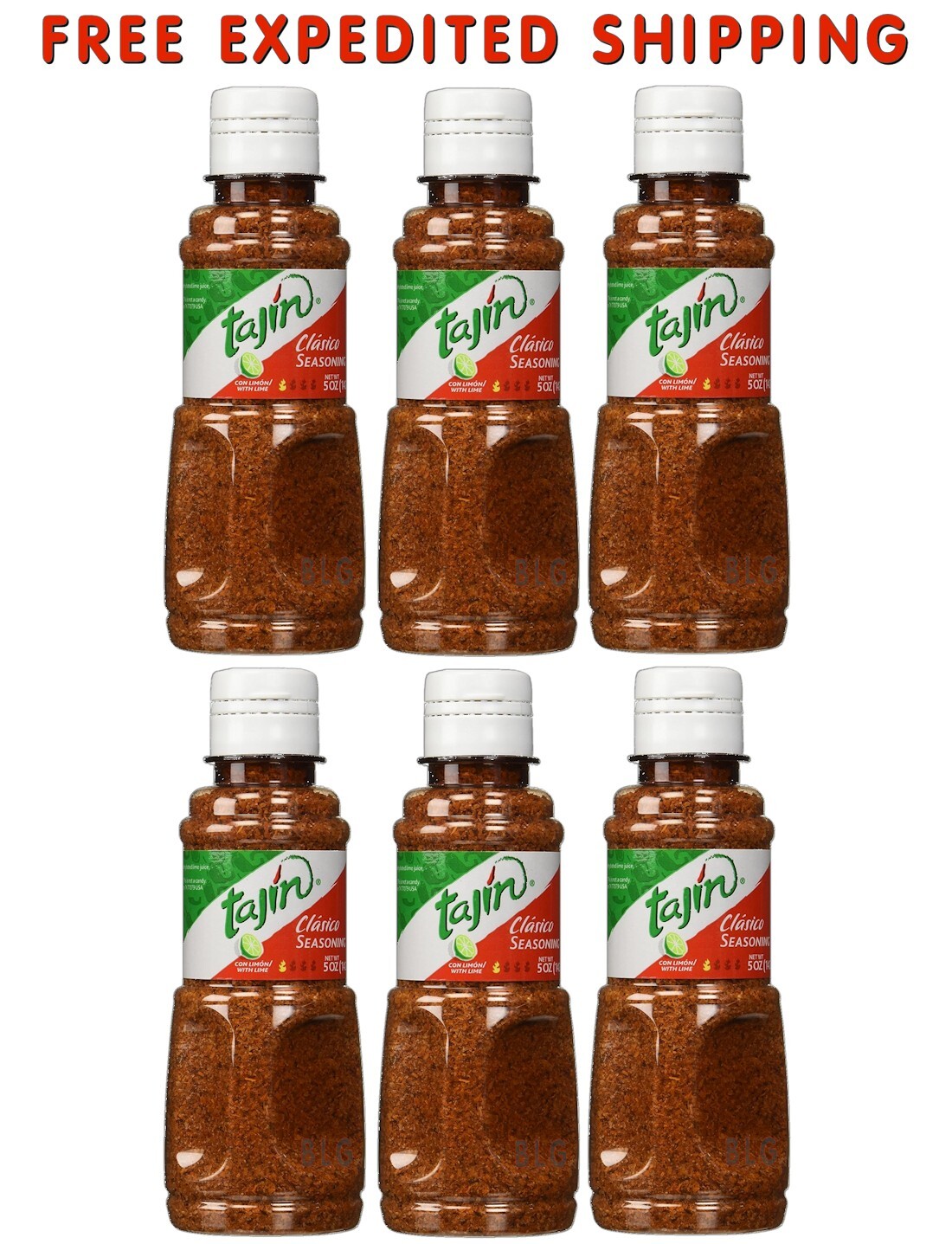 TAJIN SEASONING Food Snack Clasico Chile Powder Fruit Veggies Cooking 5oz 6-Pack