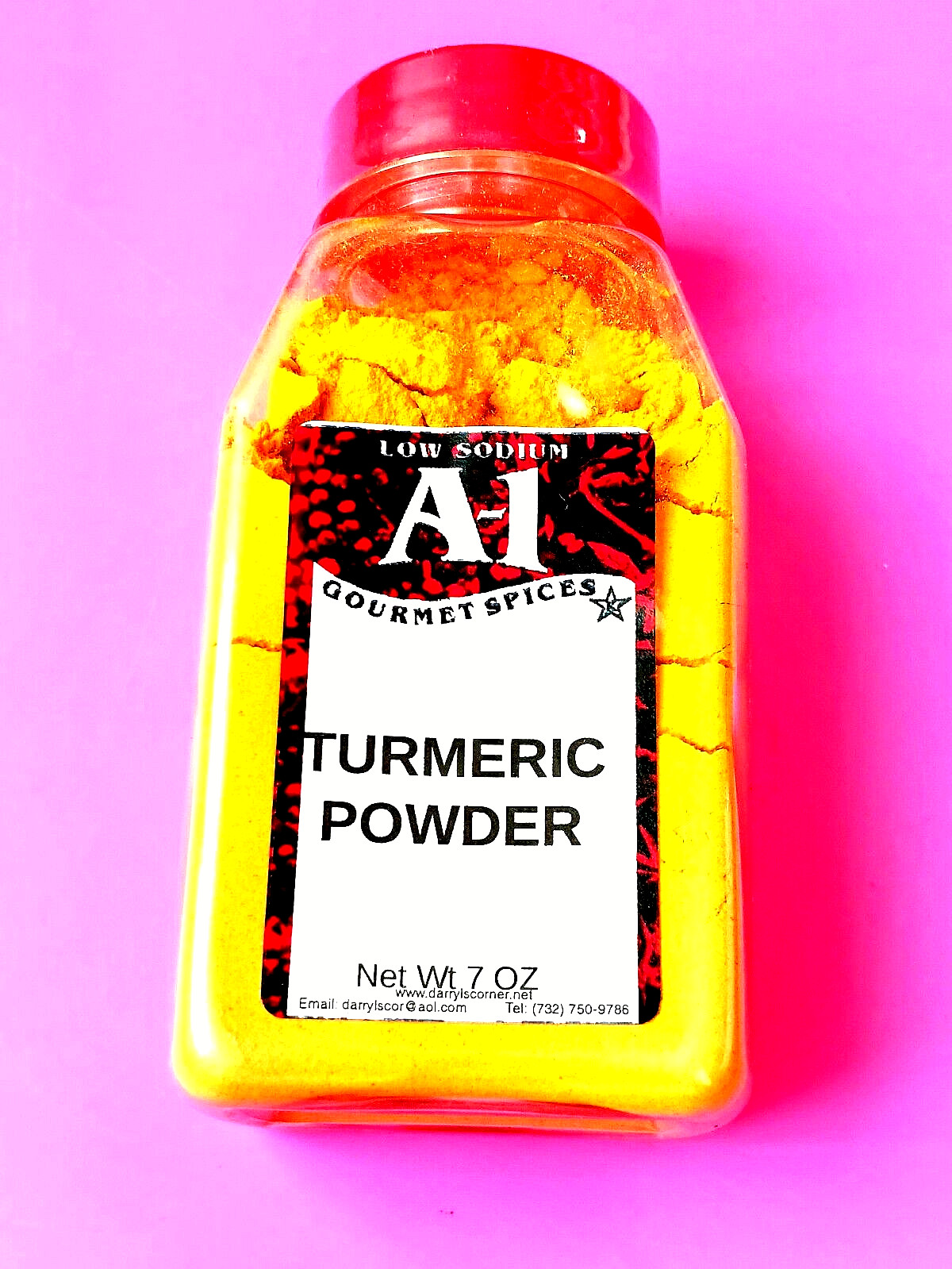 Turmeric Powder Ground A-1 Gourmet Spices 7 ozs