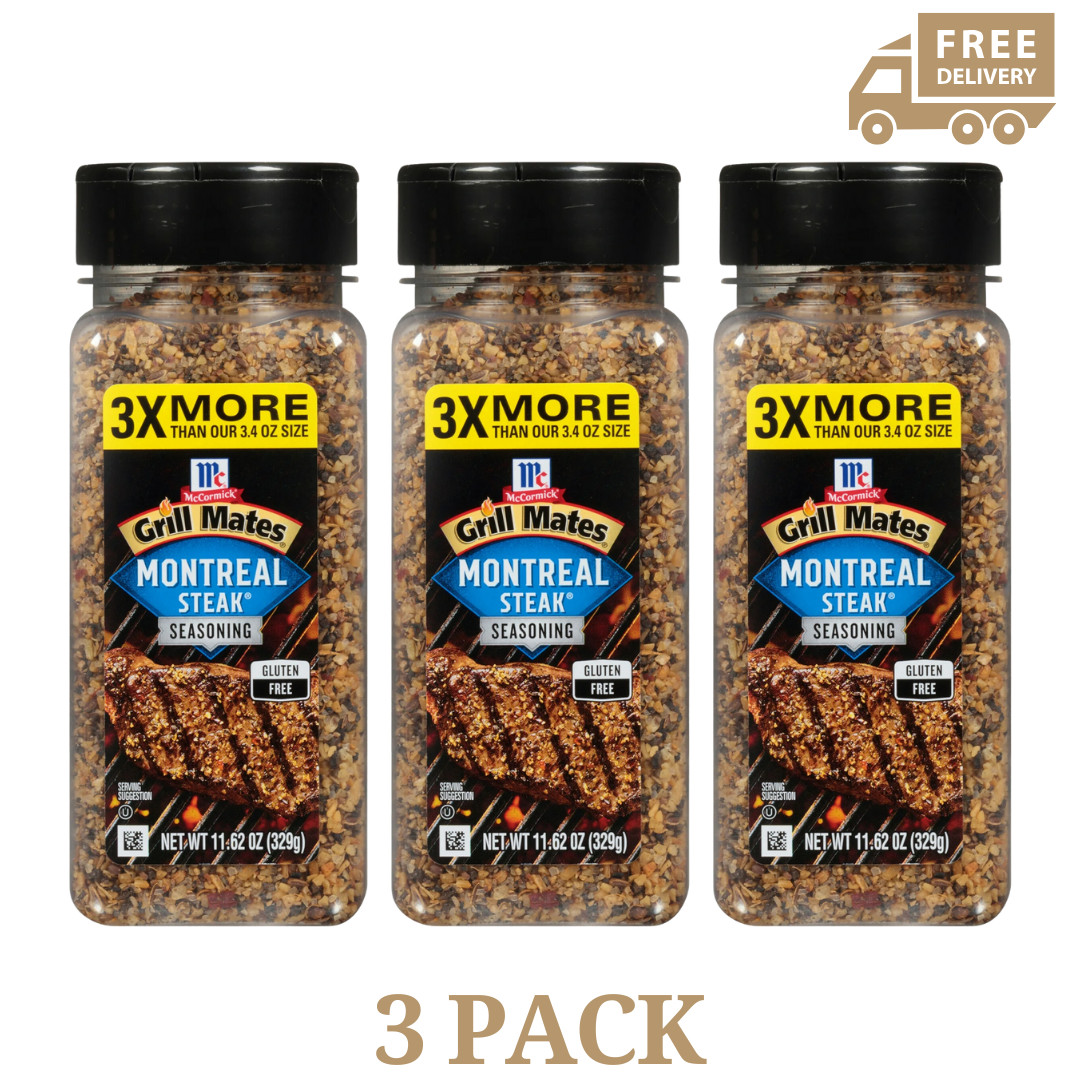 Mccormick Grill Mates Montreal Steak Seasoning 11.62 Oz (3 Pack)