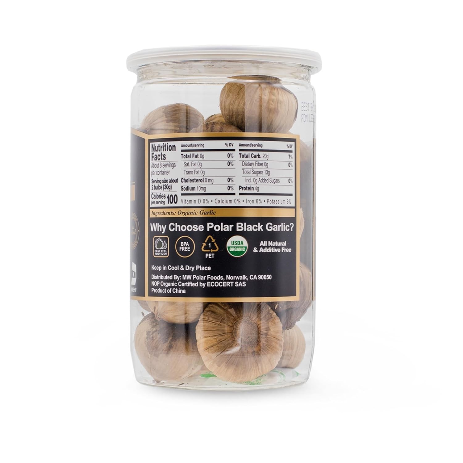 Ready-to-Eat USDA Organic Black Garlic