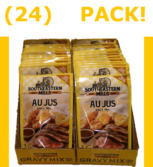 BUNDLE! (24) Southeastern Mills Au Jus Gravy Mix Packets – FREE Ship!