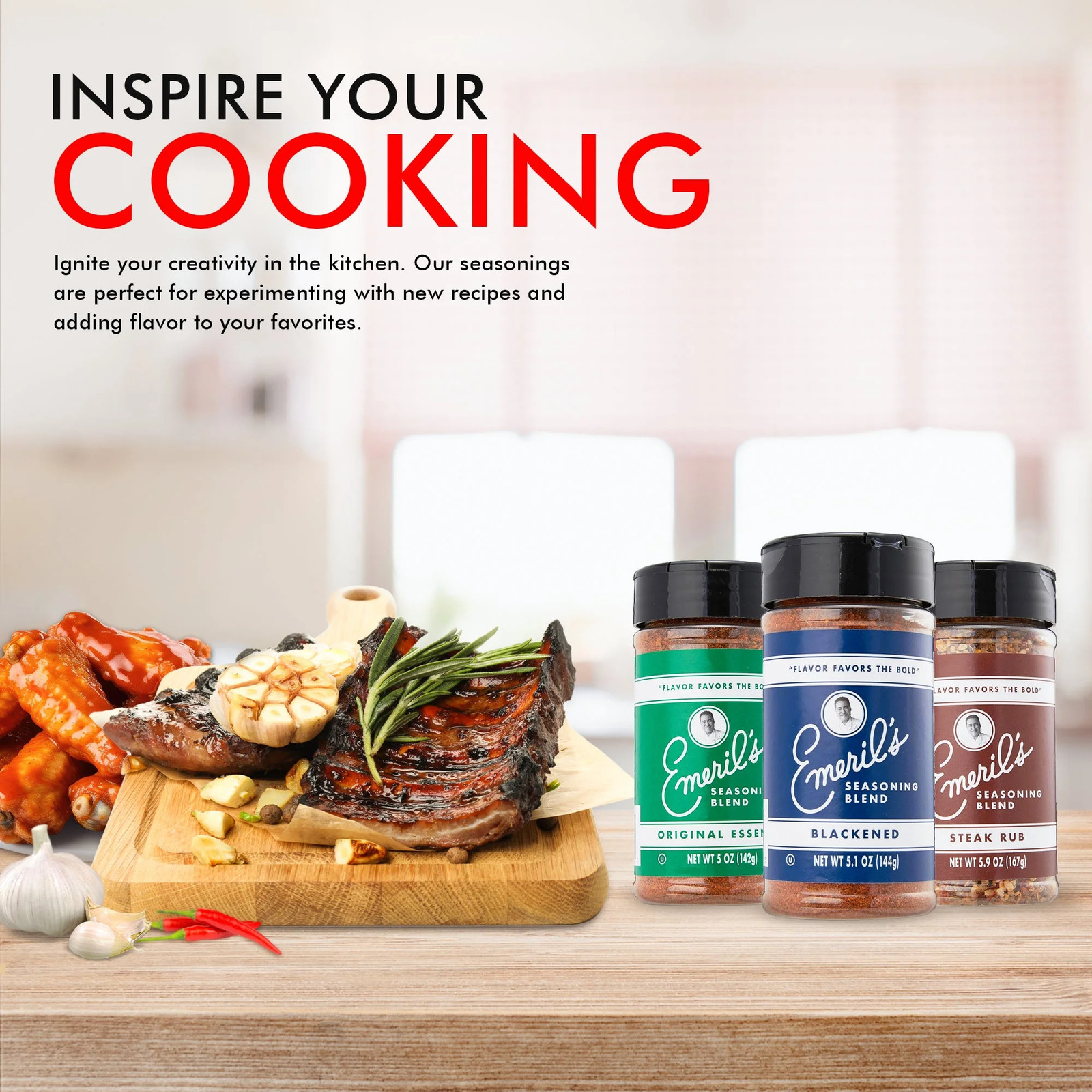 Emeril Lagasse 5 Oz, 3-Pack Chicken Rub Best Seasonings and Spices for Cooking (