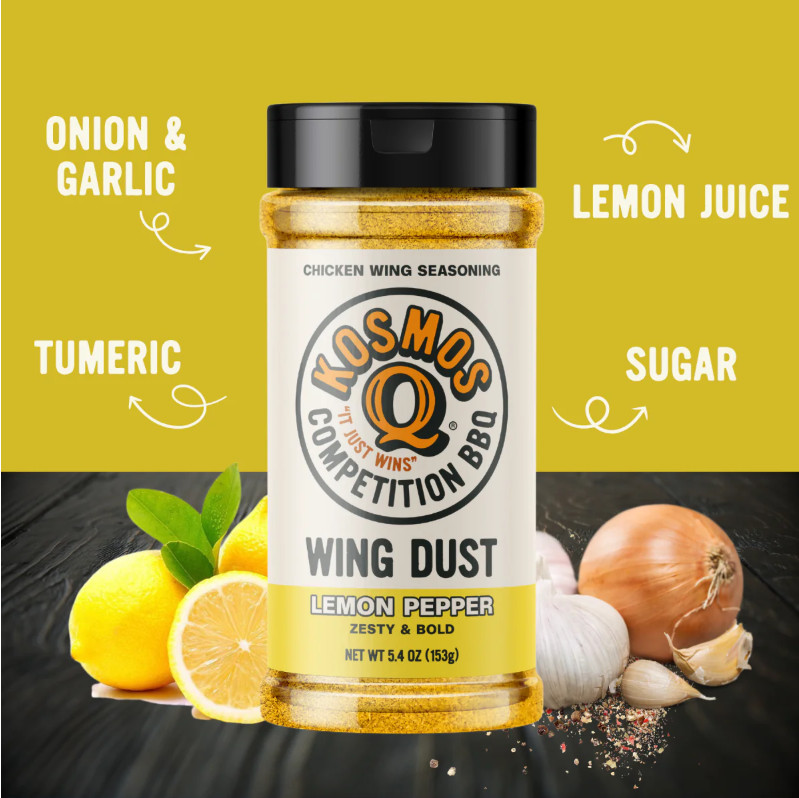Lemon Pepper Wing Seasoning – Exp. April 15, 2027 KOSMOS Q