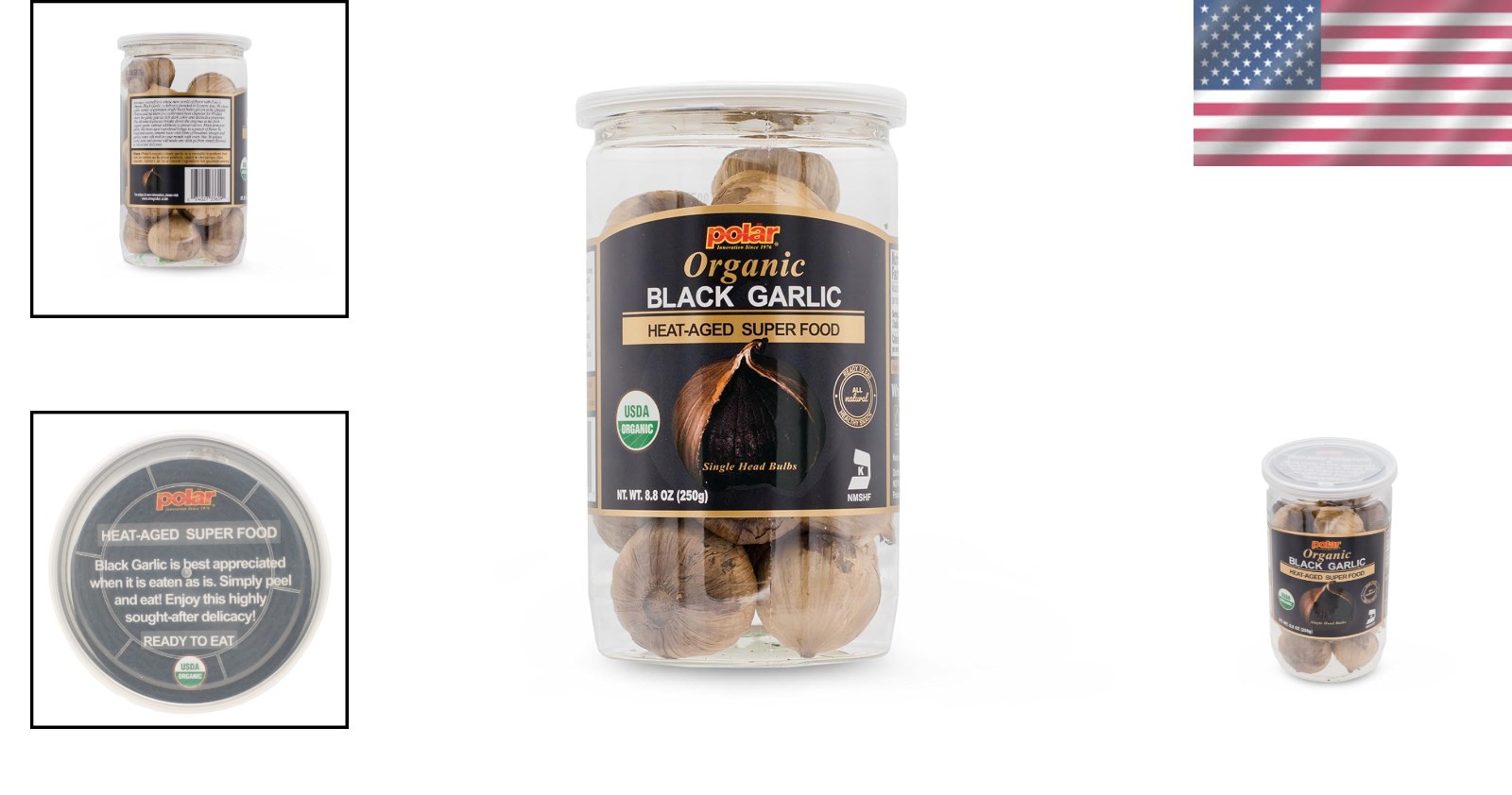 Ready-to-Eat USDA Organic Black Garlic