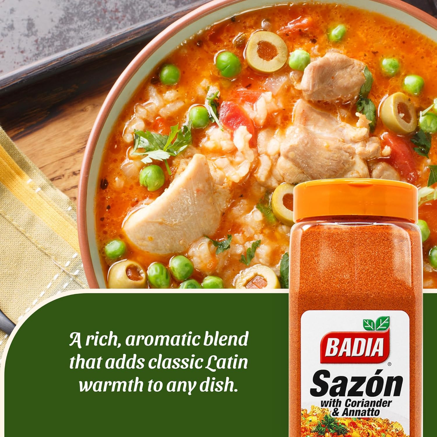Sazon with Coriander & Annatto, 32 Oz – Culantro & Achiote Blend | Authentic Lat