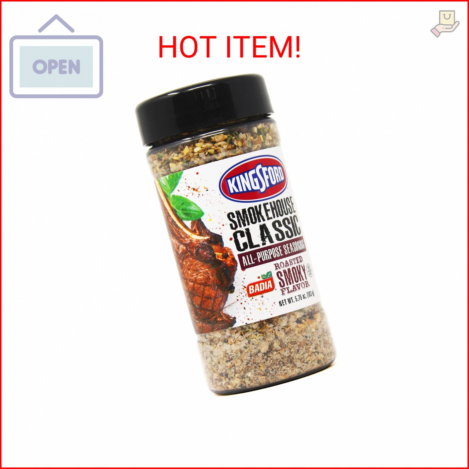 Kingsford Smokehouse Classic All-Purpose Seasoning, 5.75 oz – Bold Blend for Gri