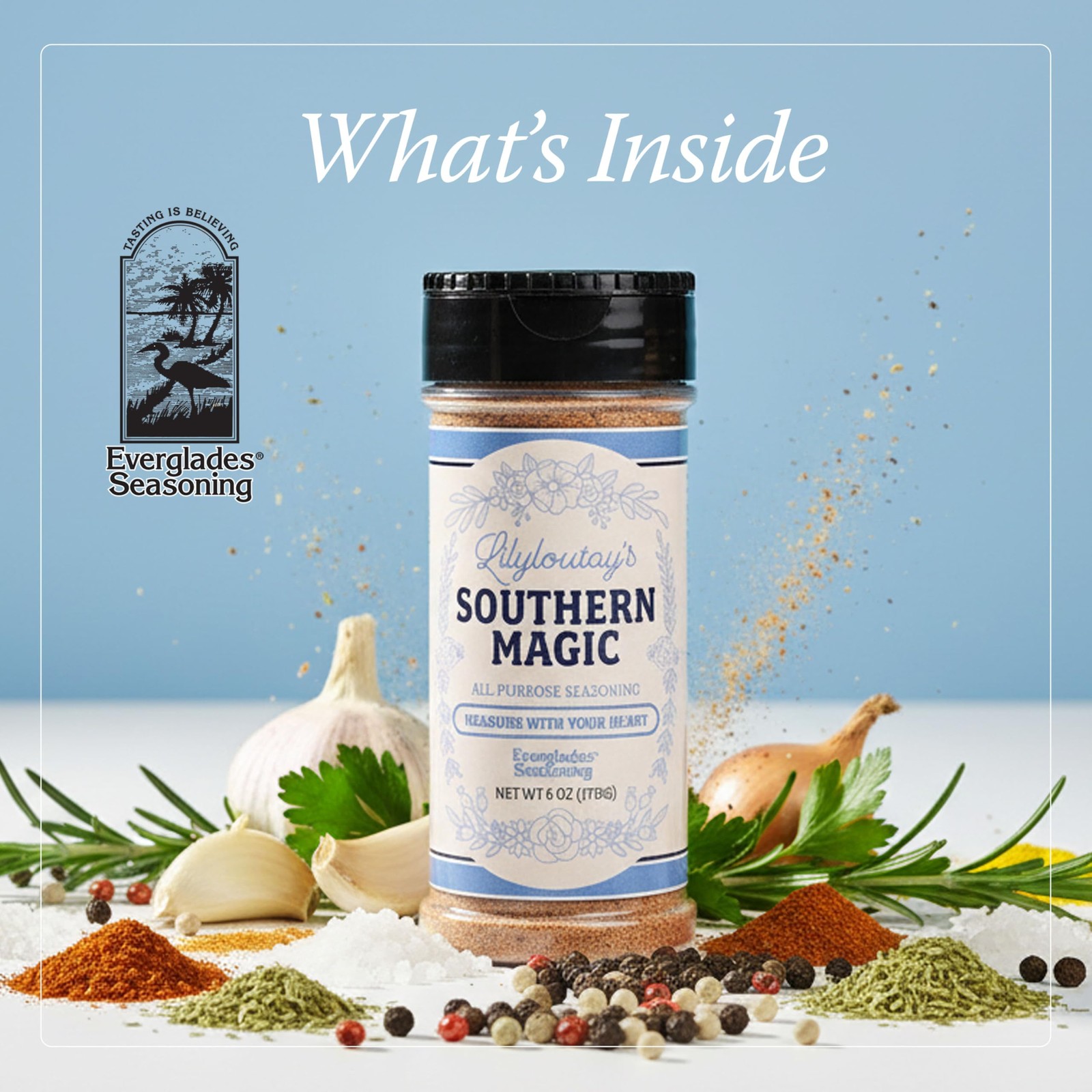 Everglades Lily Lou Tay’s Southern Magic Seasoning – 6 Ounce (Pack of 1)