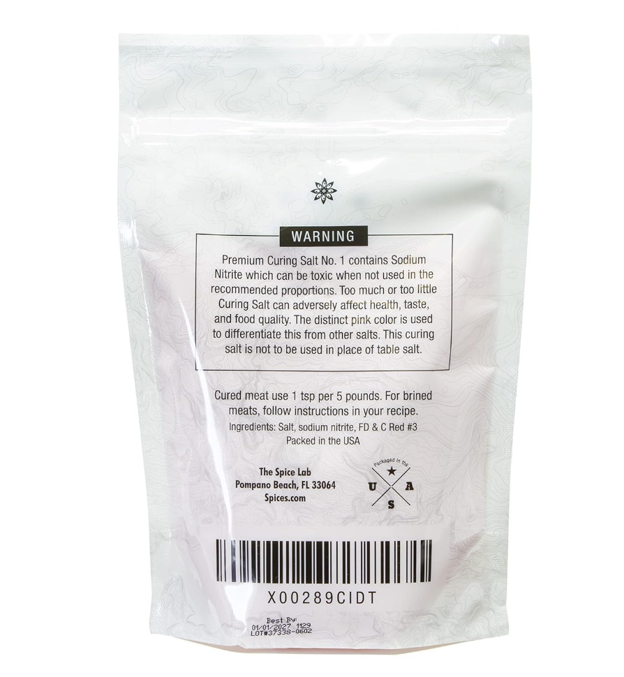 The Spice Lab Curing Salt No. 1 – Pink Prague Powder 16 Ounce (Pack of 1)