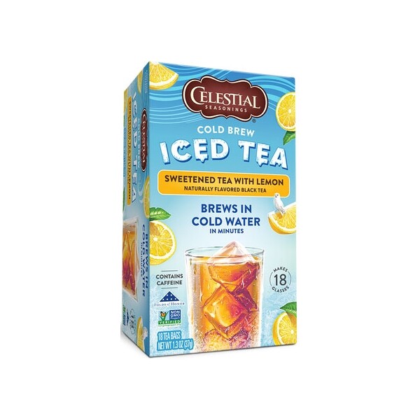 Celestial Seasonings Cold Brew Sweetened with Lemon Black Iced Tea – 18 bags