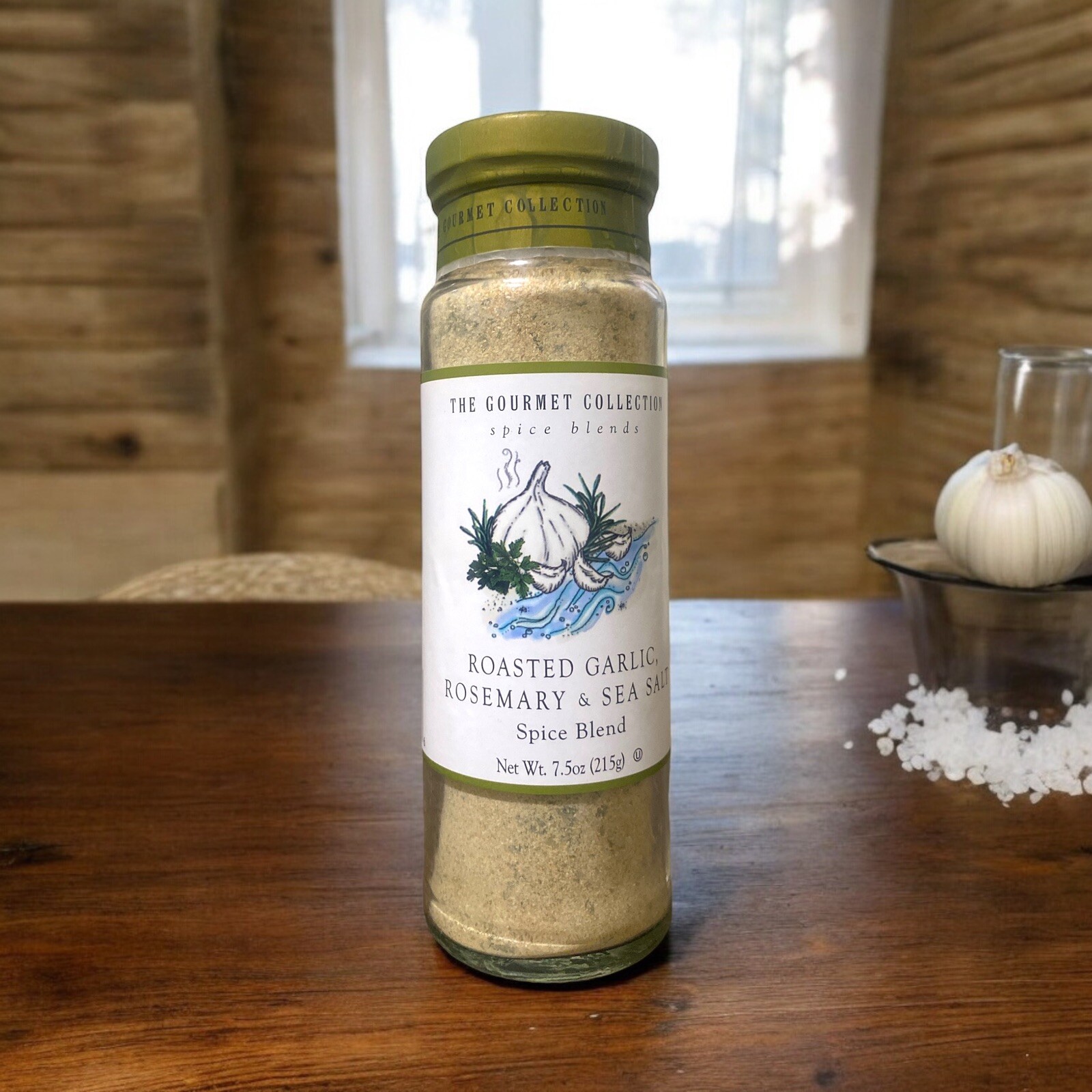 Roasted Garlic, Rosemary & Sea Salt Seasoning Gourmet Collection Spice 7.5 oz-2