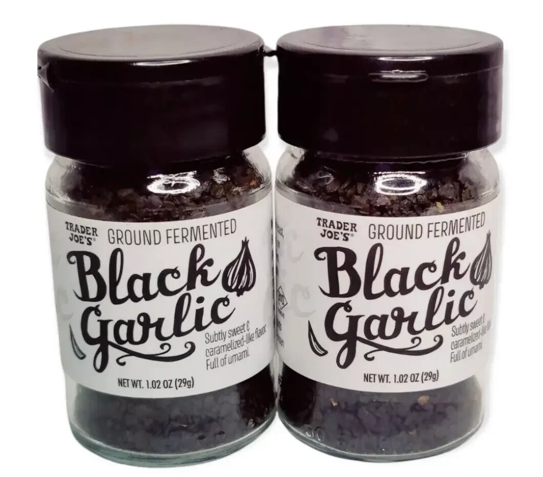 2 Pack TRADER JOE’S Exclusive Black Garlic Ground Fermented 1.02 oz NEW