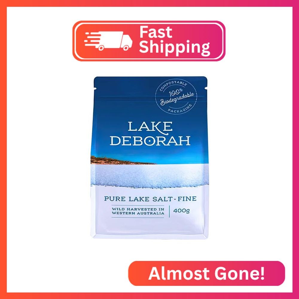 Pure Mineral Salt from Lake Deborah, Australia – Wild Harvested Lake Salt – 100%