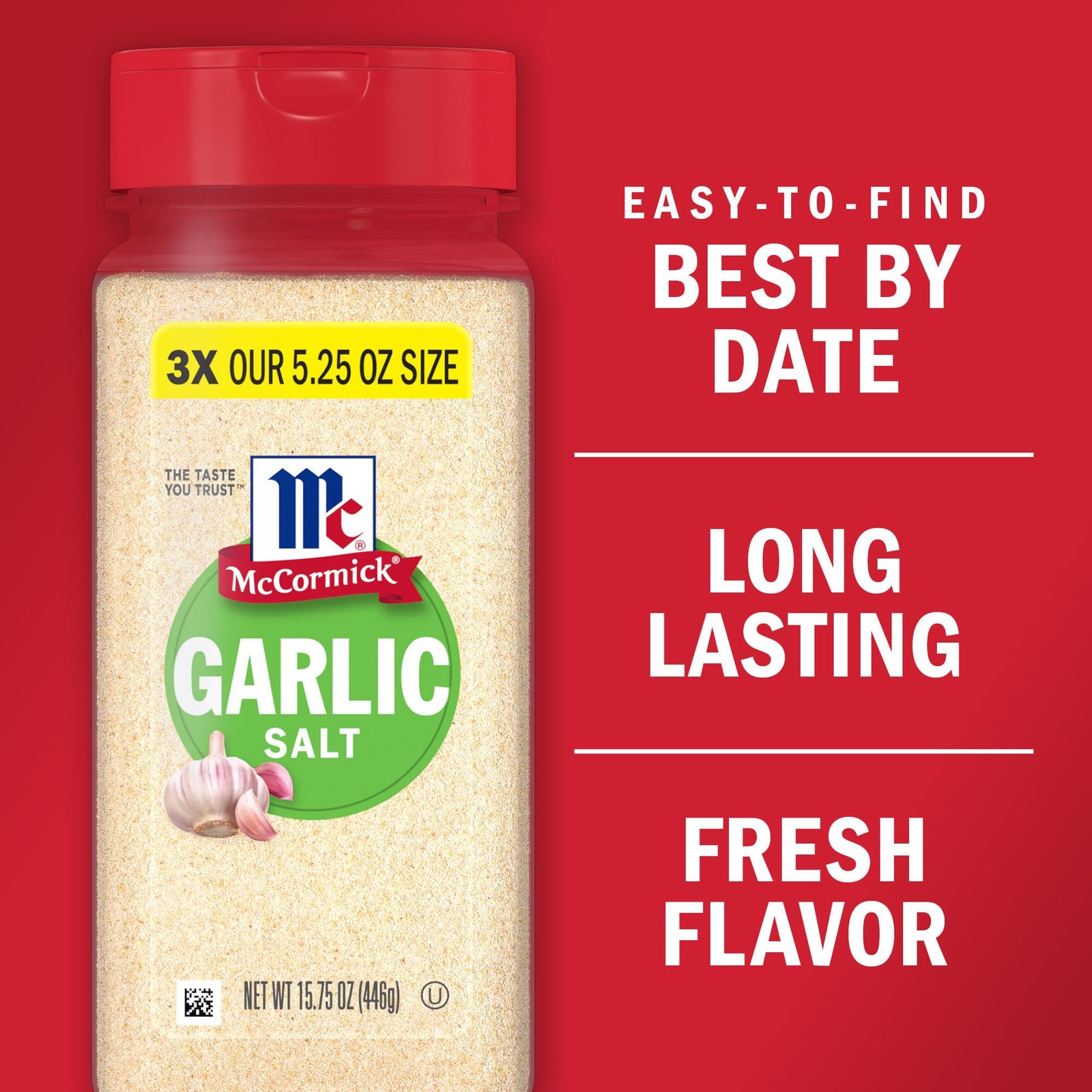 McCormick Garlic Salt, 15.75 oz Ounce (Pack of 1)