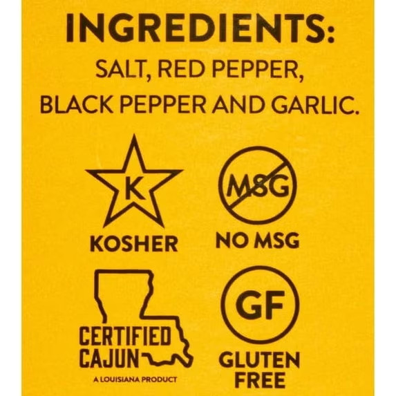 Slap Ya Mama Cajun Seasoning by Walker & Sons, Original Blend, 16 oz Canister –