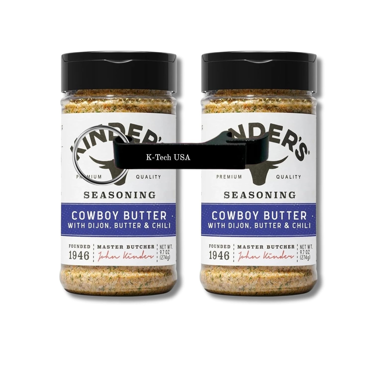 Kinder’s Cowboy Butter Seasoning 9.7 oz 2 Pack Garlic Dijon Chili Spice Mix