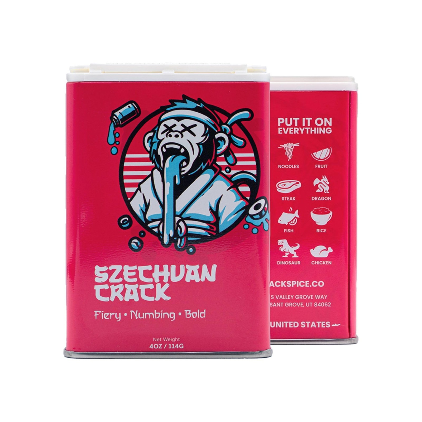Szechuan Crack Spice – Seasoning Blend with 4 Ounce (Pack of 1)