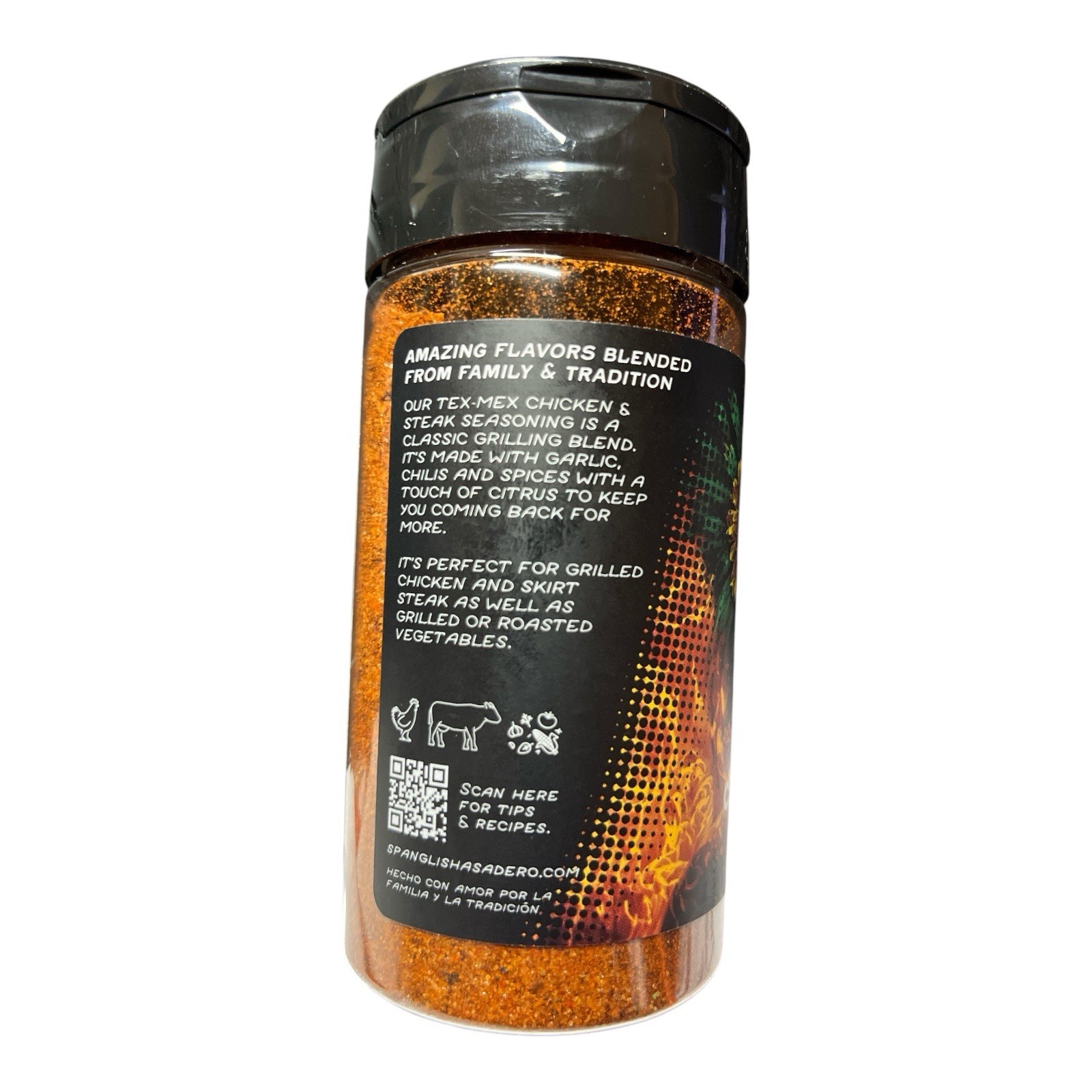Spanglish Asadero Tex-Mex Chicken & Steak Seasoning 4.7oz