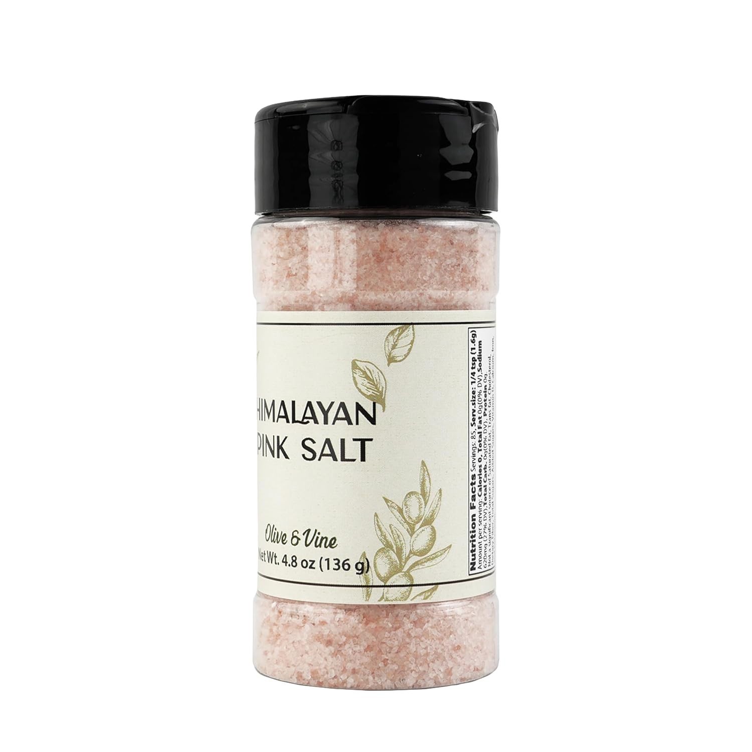 Authentic Himalayan Pink Salt in Reusable Shaker – 4.8 Ounce for Culinary Magic