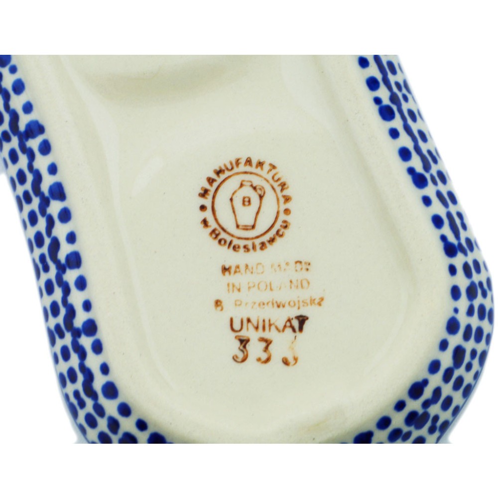 Polish Pottery Seasoning Set 6-inch Spotted Garden UNIKAT Handmade Poland