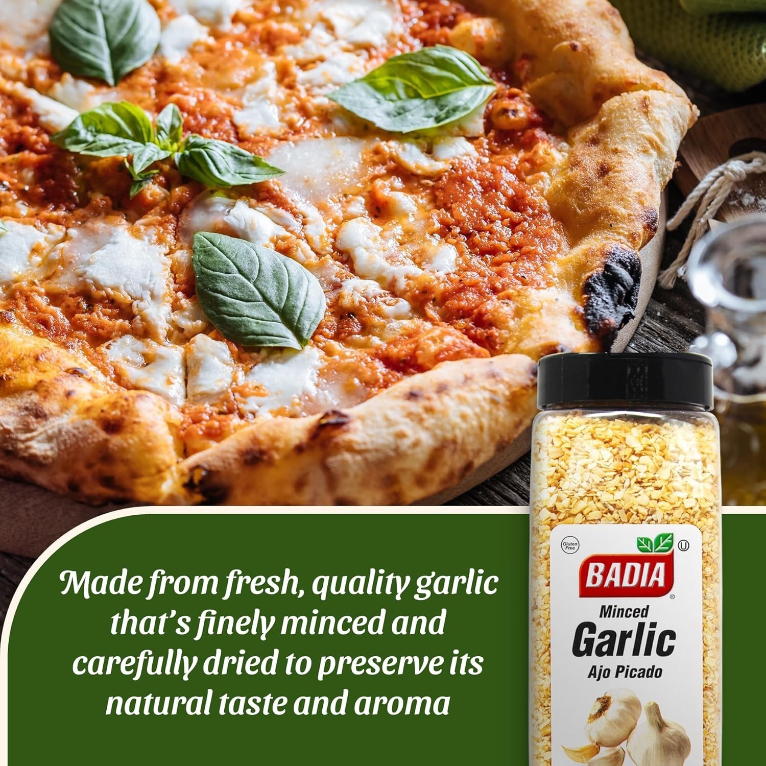 Savory All-Natural Garlic Minced – 1.5 lb, No Additives, Long Shelf Life