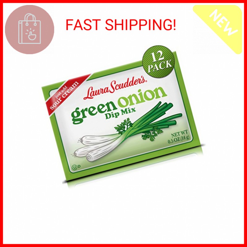 Laura Scudder’s Green Onion Dip Mix Seasoning Powder Sauce 0.5 Ounce (Pack of 12
