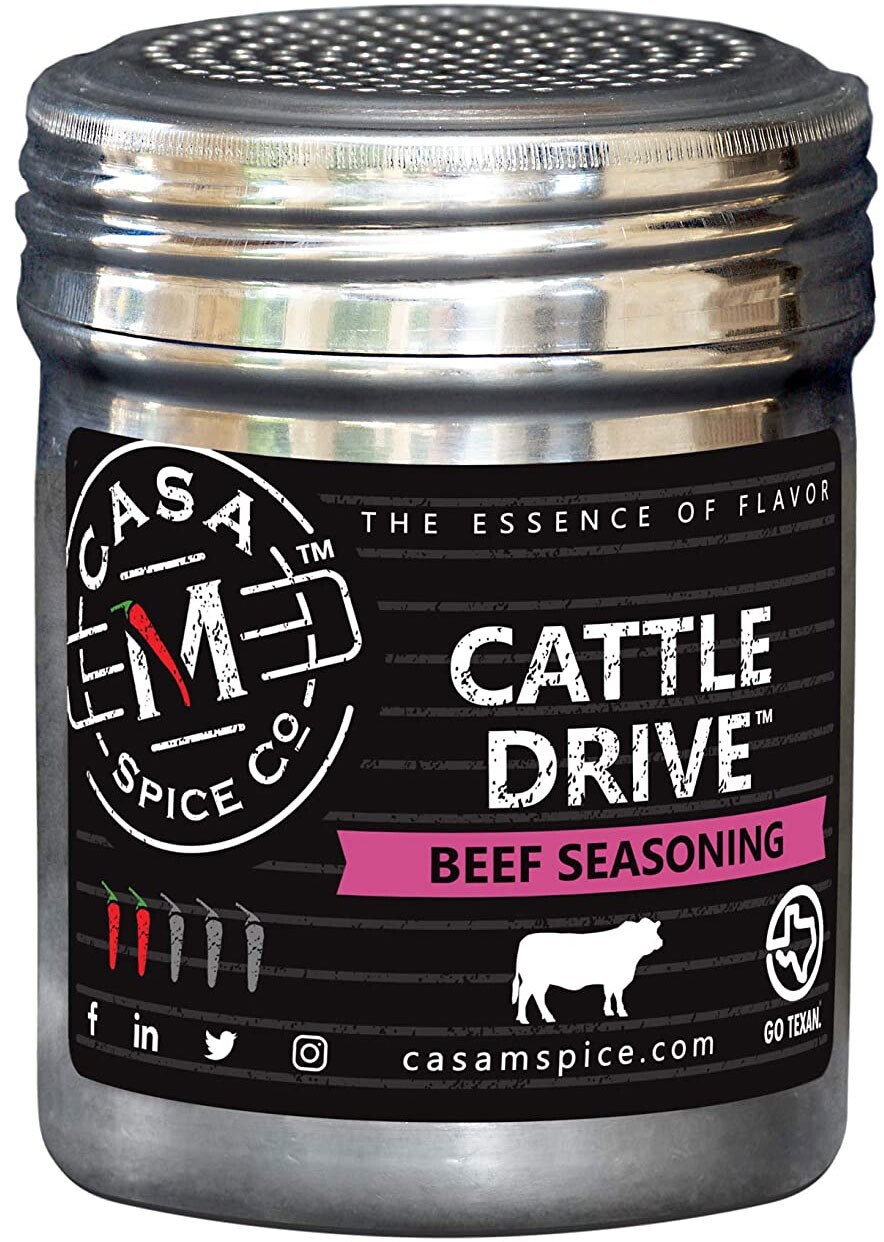 Casa M Spice Cattle Drive Beef Seasoning – Gluten Free, Low Sodium – 5 oz