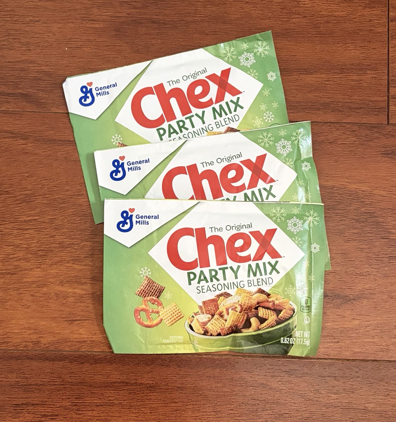 The Original Chex Party Mix Seasoning Packets .62oz, Lot of 3