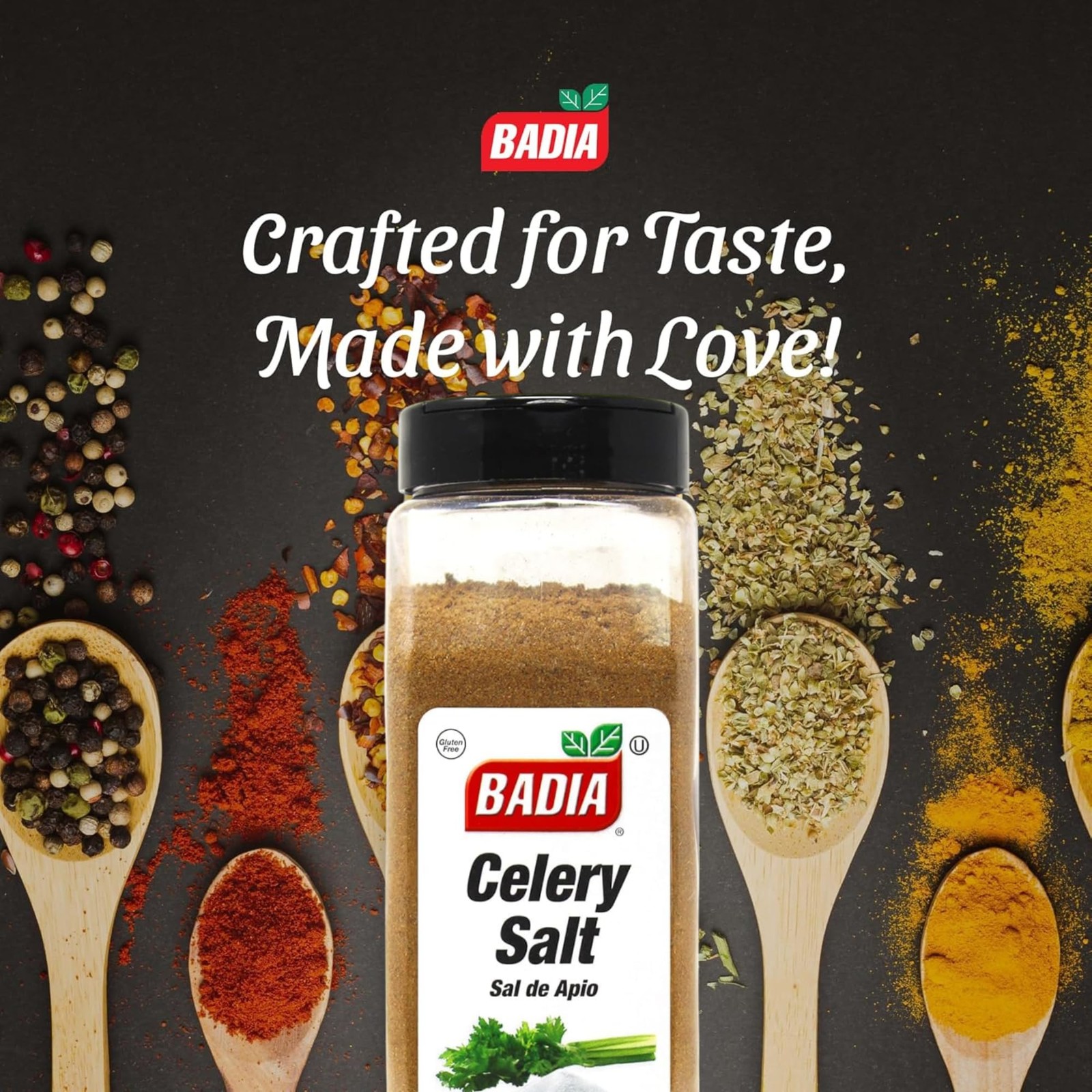 badia celery salt ground, sal de apio molido gluten free kosher 2 lbs