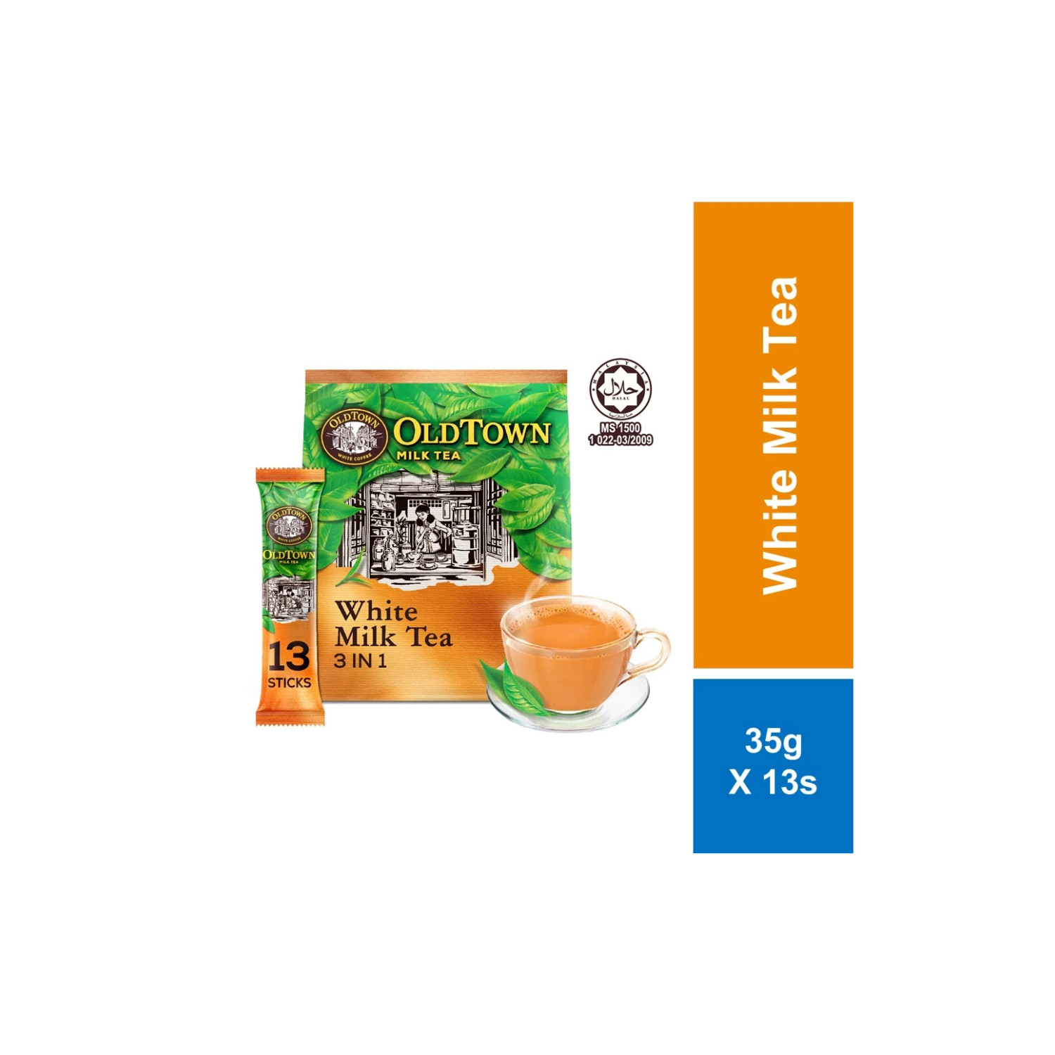 OLDTOWN Instant 3 in1 Premix White Milk Tea 35g x 13s