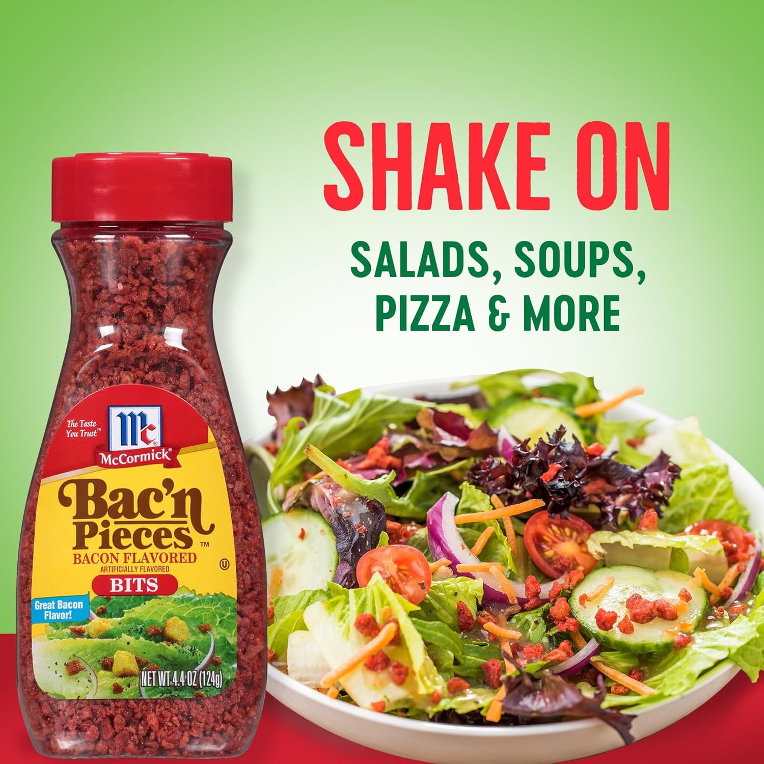 McCormick Imitation Bacon Bits for Salads or Baked Potatoes, 4.4oz