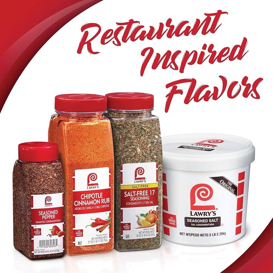 Lawry’s 1LB 3oz Salt-Free Lemon and Pepper Seasoning