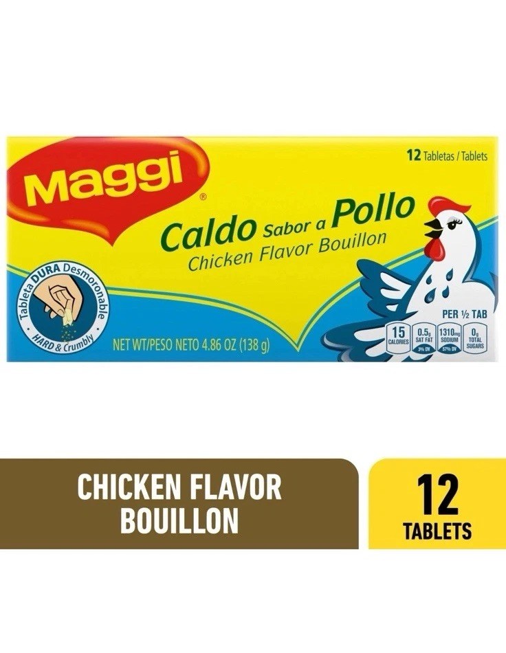 Maggi, Caldo de pollo soluble suave, 12 Ct (10Pack)