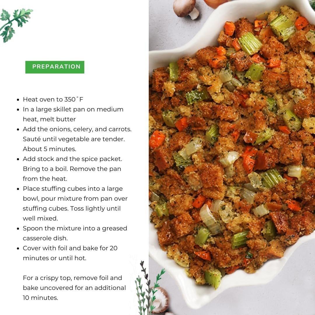 Aleia’s Gluten Free Savory Stuffing Mix – 10oz (1 Pack) 10 Ounce (Pack of 2)
