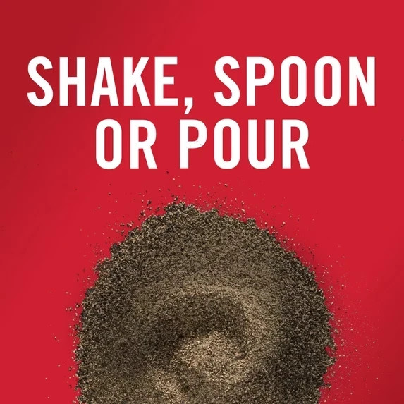 Pure Ground Black Pepper Seasoning Spice 6 Oz Can Fine Ground Kitchen Pantry