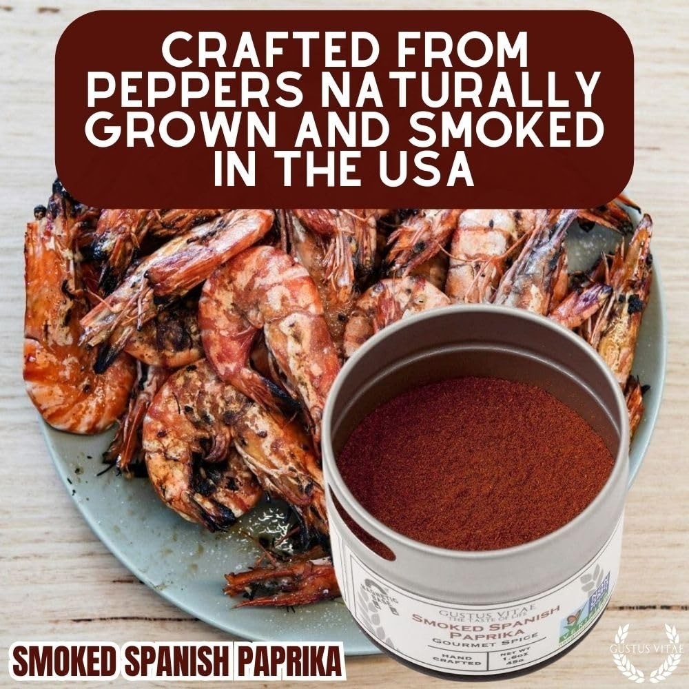 Gustus Vitae Smoked Spanish Paprika – All Natural Gourmet Spice Blend