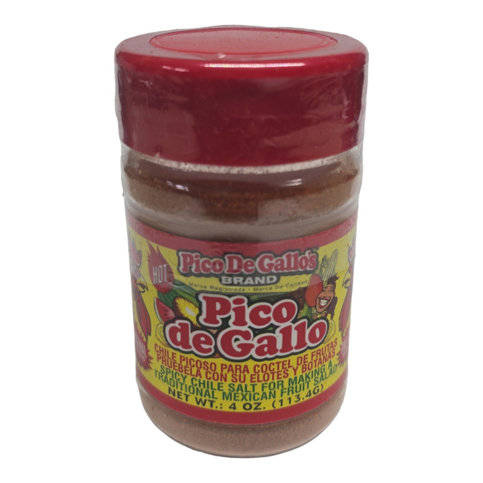 Pico De Gallo,Hot spicy Snack Seasoning Clasico 4oz El Gallo brand