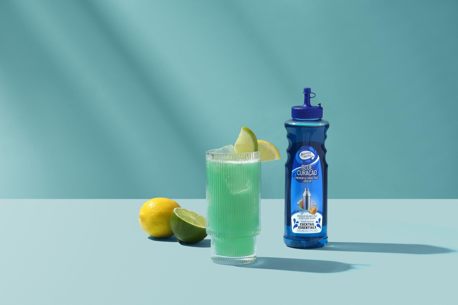 Master of Mixes Cocktail Essentials Blue Curacao, 375 ML Bottle 2 PACK
