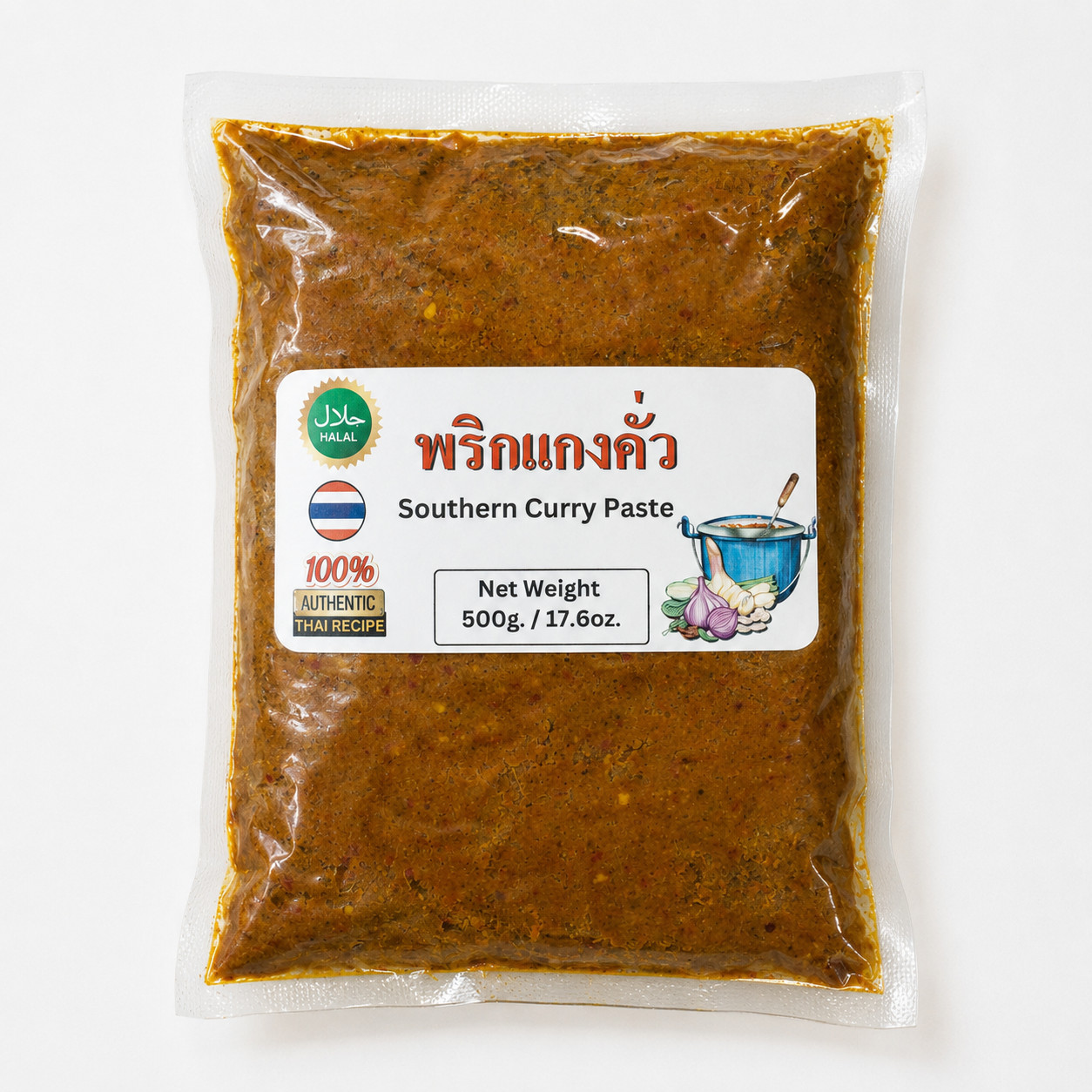 THAI HOMEMADE SOUTHERN CURRY PASTE (500G) – THAISNAX **FREE SHIPPING*