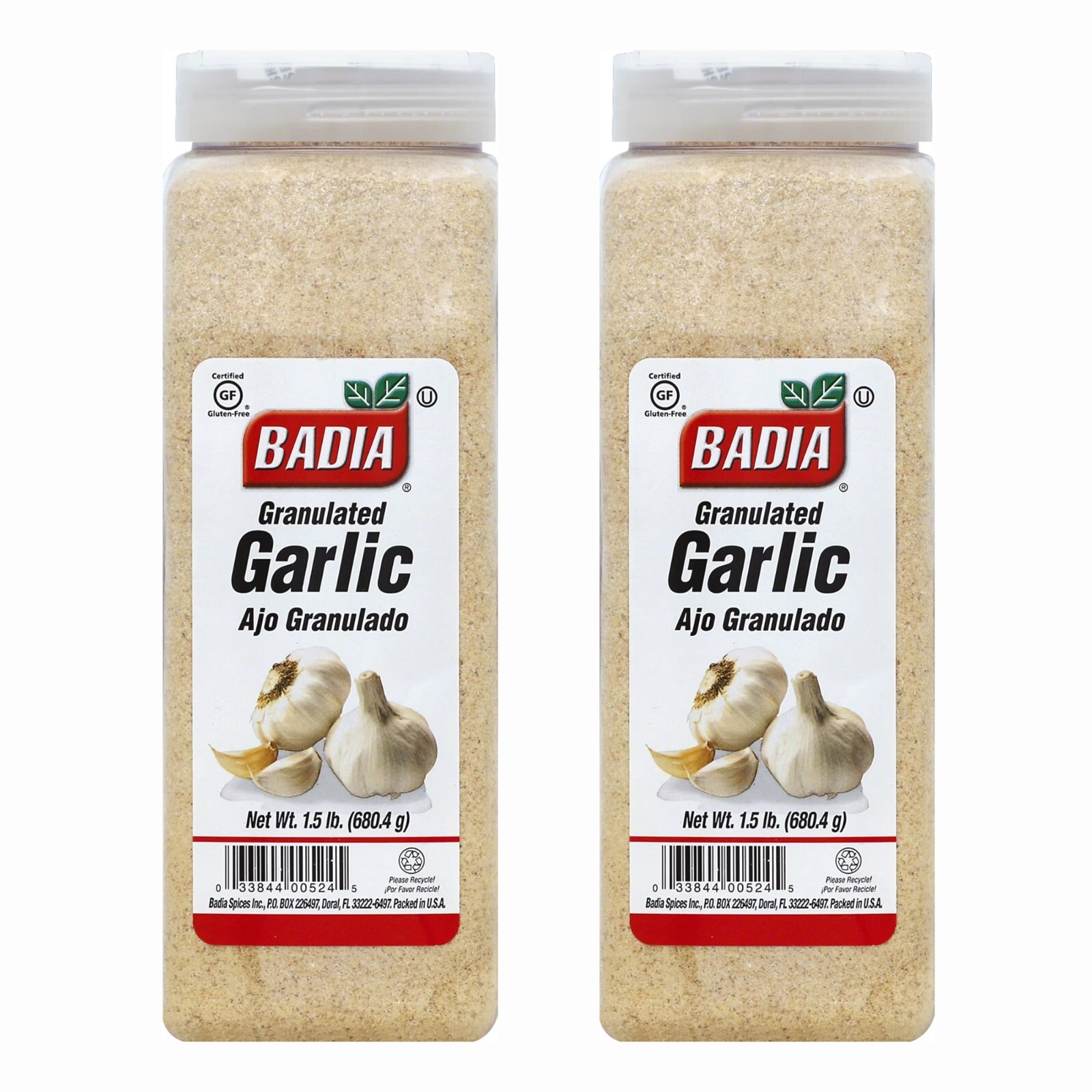 Badia Granulated Garlic Seasoning, 24 oz. (PACK OF 2) FREE SHIPPING