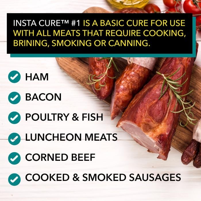 1 Lb Insta Cure #1 Curing Salt – Achieve Gourmet Flavors & Safe Cured Meats