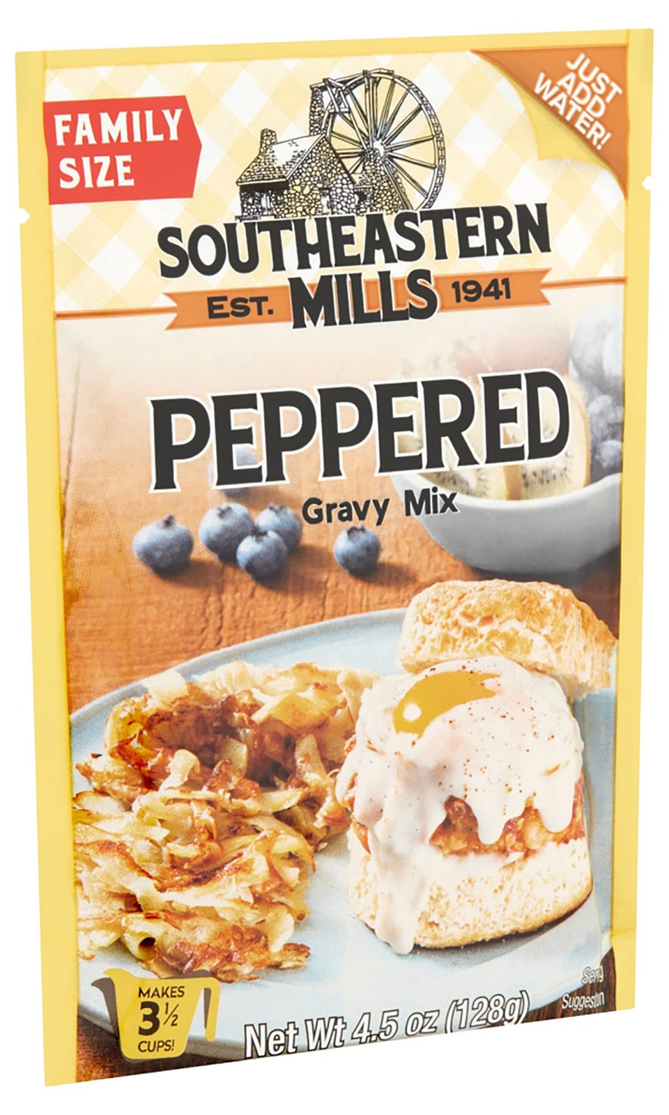 Southeastern Mills Gravy Mix Packet, Peppered Gravy Mix, Makes 3 ½ Cups of Gravy