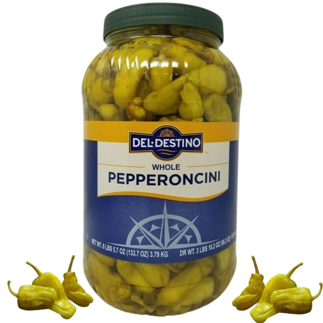 Del Destino Pepperoncini 1 Gallon 128 Fl Oz (Pack of 1)