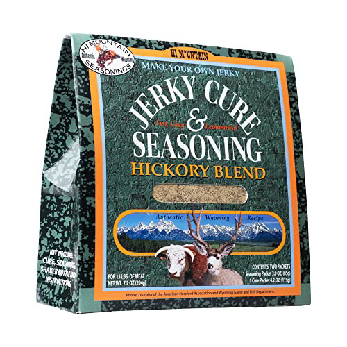 Hi Mountain Jerky HICKORY BLEND Seasoning & Cure Kit – 1 Box