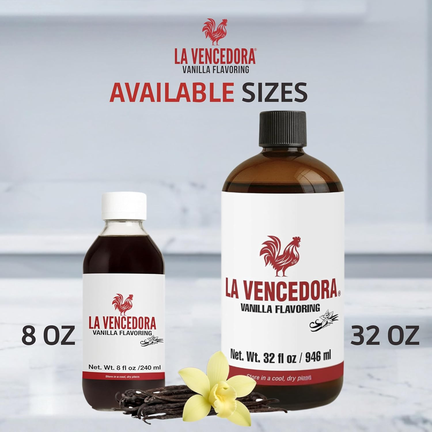 Mexican Vanilla – Large 32Oz Bottles (Pack of 2) – Traditional Vanilla Flavoring