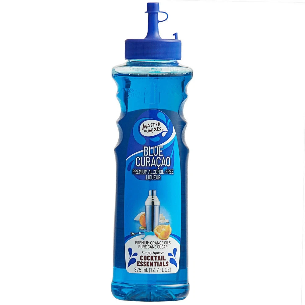 Master of Mixes Cocktail Essentials Blue Curacao, 375 ML Bottle (12.7 Fl Oz)