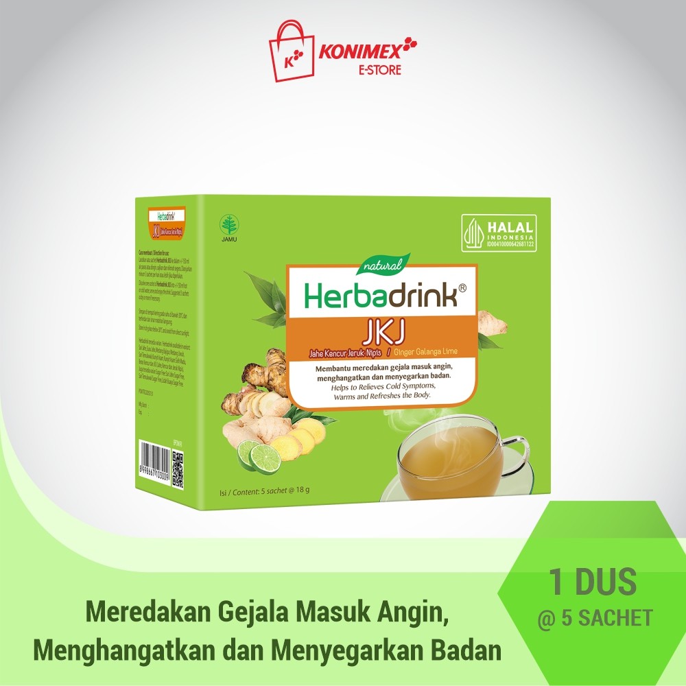 Ginger Galangal Lime Instant Drink Powder 5x18g | Natural Herbal Mix